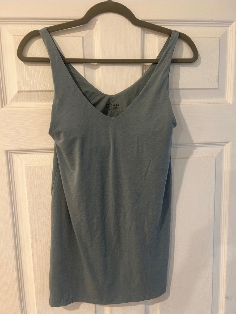 Athleta Teal Scoop Neck Tank Top